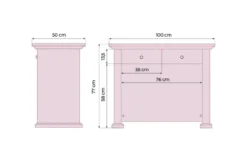 Angolare per scrivania classica double face 100 cm PRESTIGE
