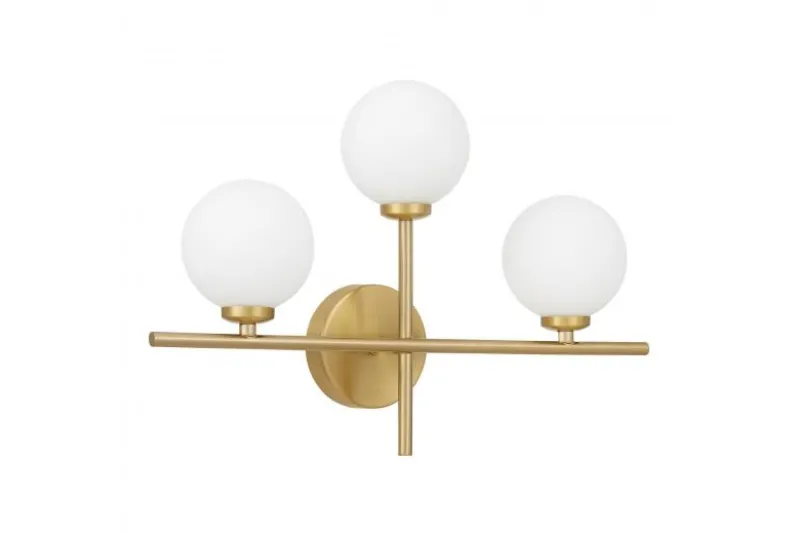 Applique a parete ottone 3 bocce MARSIADA TRIO NEO
