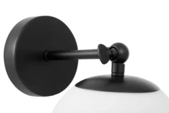 Applique a sfera snodabile nera FREDICA W1