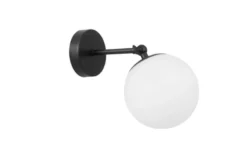 Applique a sfera snodabile nera FREDICA W1