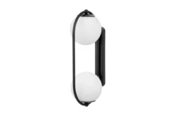 Applique bocce simmetriche nera PANARI W2