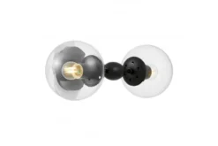 Applique bocce trasparenti nera ZODIAK W2
