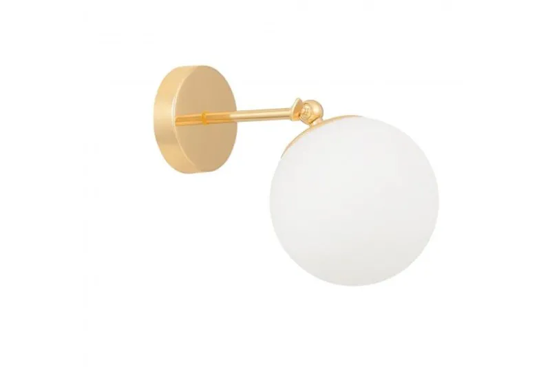Applique dorata direzionabile a sfera FREDICA W1