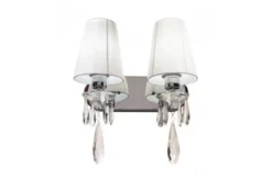 Applique lampada da parete Alessia W2 Bianco