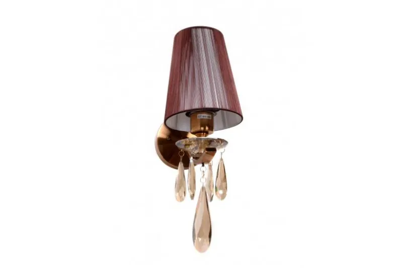 Applique lampada da parete Alessia W1 Ottone