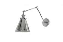 Applique lampada da parete Cromato con angolo di inclinazione regolabile