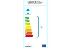 Applique lampada da parete Cromato con angolo di inclinazione regolabile