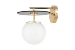 Applique lampada da parete di design colore nero oro DALTONA