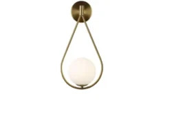 Applique lampada da parete di design colore ottone FORNERI D15