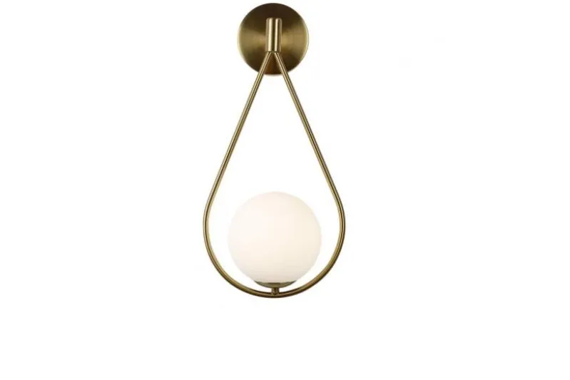 Applique lampada da parete di design colore ottone FORNERI D15