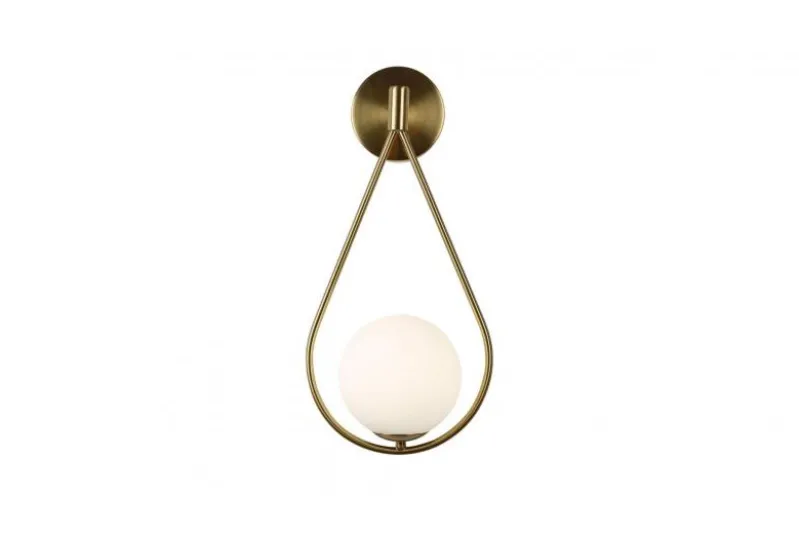 Applique lampada da parete di design colore ottone FORNERI D15