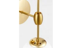Applique lampada da parete di design in ottone con sfere vetro bianco ZODIAK W2