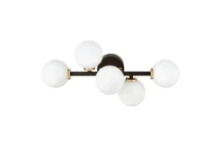 Applique lampada da parete di design MARSIADA W5 Nero Oro