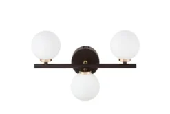 Applique lampada da parete di design MARSIADA W3 Nero Oro
