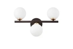 Applique lampada da parete di design MARSIADA W3 Nero Oro