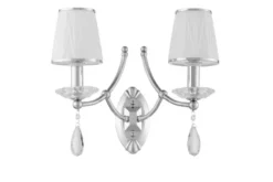 Applique lampada da parete Dominni W2 Cromato