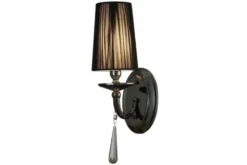 Applique lampada da parete FABIONE W1 Nero