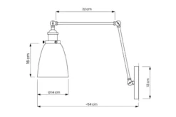 Applique lampada da parete Fabi PRO W2