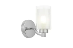 Applique lampada da parete in stile industriale vintage di metallo colore cromo VIGATTO W1