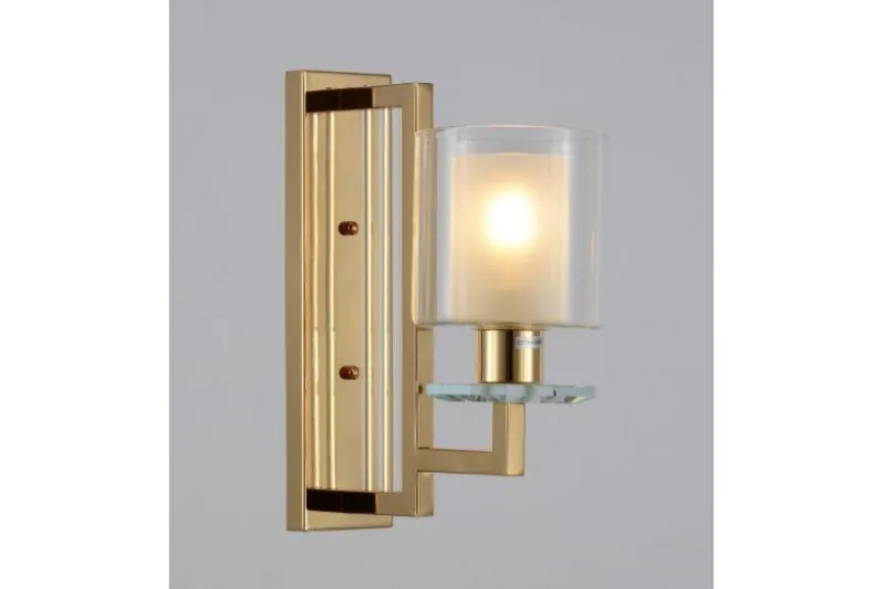 Applique lampada da parete moderno di metallo colore oro MANHATTAN W1