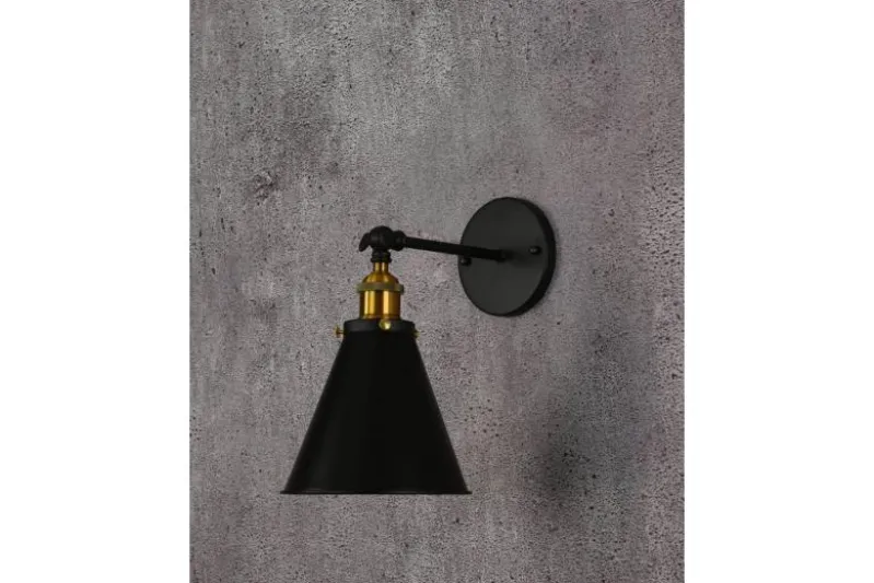 Applique lampada da parete RUBI W1 Nero