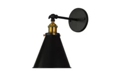 Applique lampada da parete RUBI W1 Nero