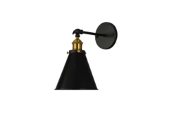 Applique lampada da parete RUBI W1 Nero