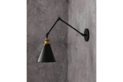 Applique lampada da parete RUBI W2 Nero
