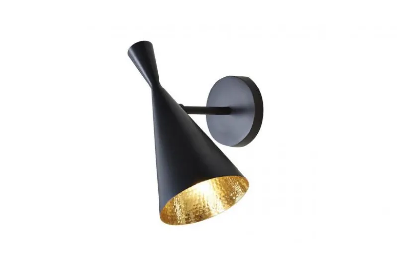 Applique lampada da parete stile industriale Foggi W1 Nero