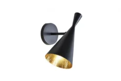 Applique lampada da parete stile industriale Foggi W1 Nero