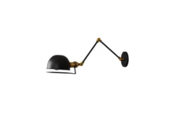 Applique lampada da parete Stile Industriale GLUM W2 Nero