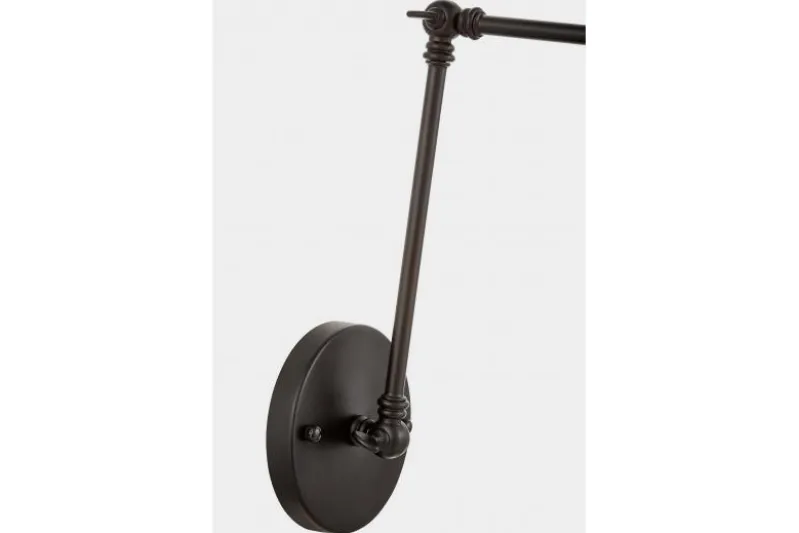 Applique lampada da parete stile industriale vintage BARTON W2 Nero