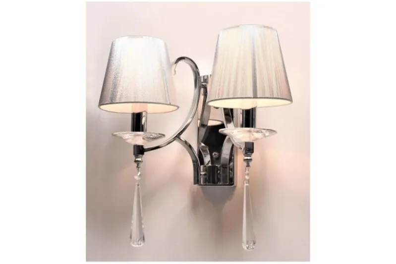 Applique lampada da parete VENISIA W2 Argento