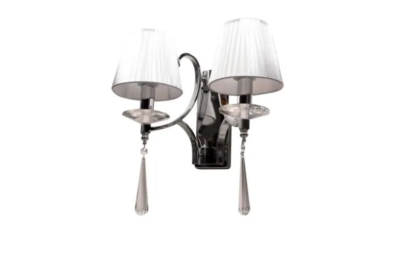 Applique lampada da parete VENISIA W2 Argento