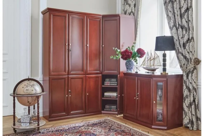 Armadio angolare ufficio classico PRESTIGE C710