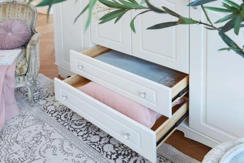 Armadio 4 ante bianco stile provenzale Princess 805