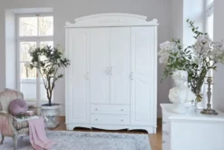 Armadio 4 ante bianco stile provenzale Princess 805