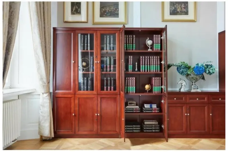 Armadio 2 ante per ufficio o studio in stile classico PRESTIGE C620A