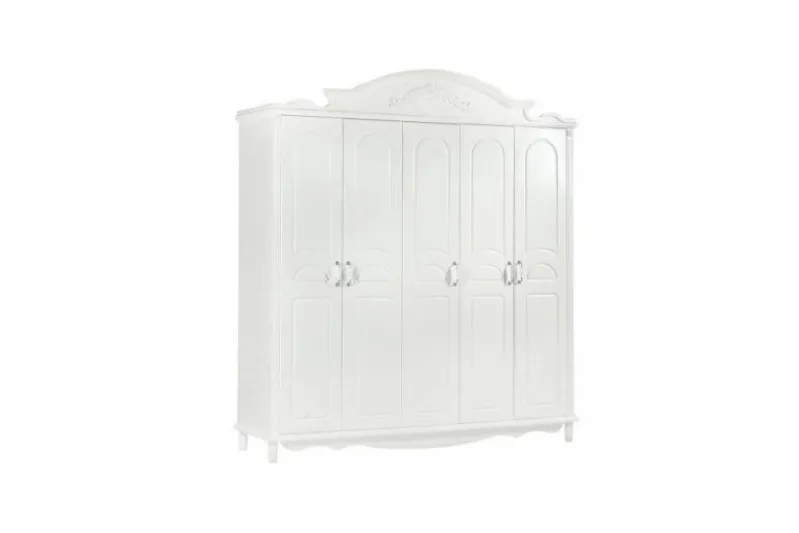 Armadio 5 ante Princess 893 colore Bianco