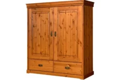 Armadio basso shabby toscano legno massello miele