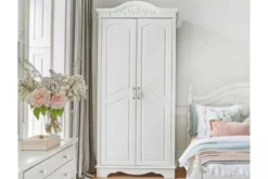 Armadio provenzale 2 ante legno bianco Princess 806B
