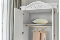 Armadio provenzale 2 ante legno bianco Princess 806B