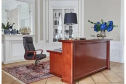 Bancone reception con scrivania classico 190 cm PRESTIGE D510