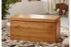 Cassapanca in rovere naturale massello oliato stile rustico moderno