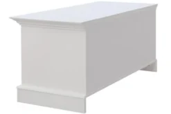 Cassapanca shabby chic pino massello bianco