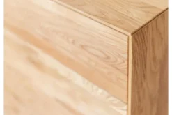 Cassettiera in rovere massello naturale oliato design moderno