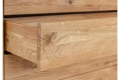 Cassettiera in rovere massello naturale oliato design moderno