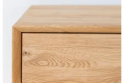 Cassettiera in rovere massello naturale oliato design moderno