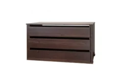 Cassettiera interna pino massello tabacco 116 cm shabby classico Rosella