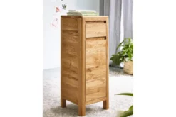 Cassettiera moderna in rovere naturale massello oliato
